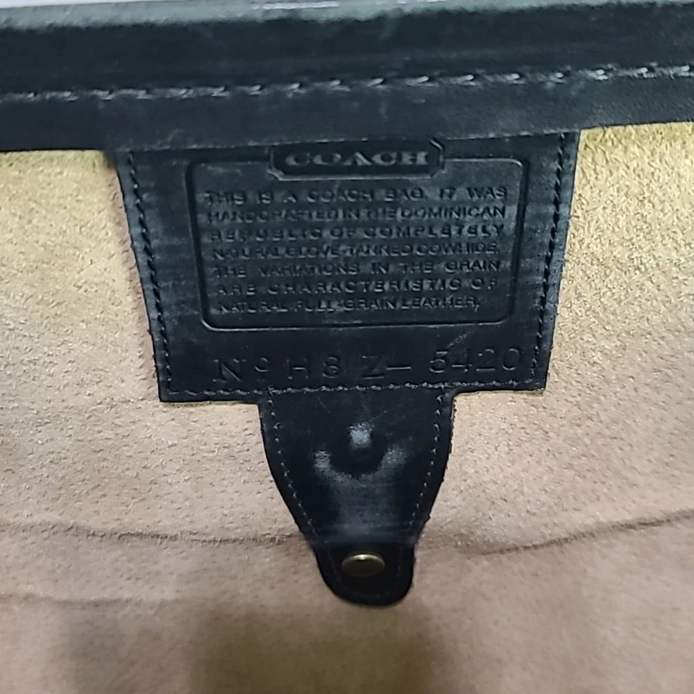 Vintage Coach Gladstone Black Briefcase